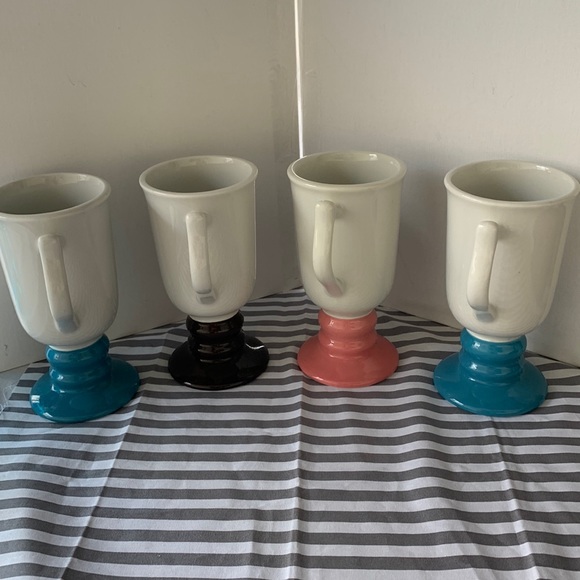 Hall Dining Vintage Hall 273 Set Of 4 Ceramic Irish Coffee Pedestal
